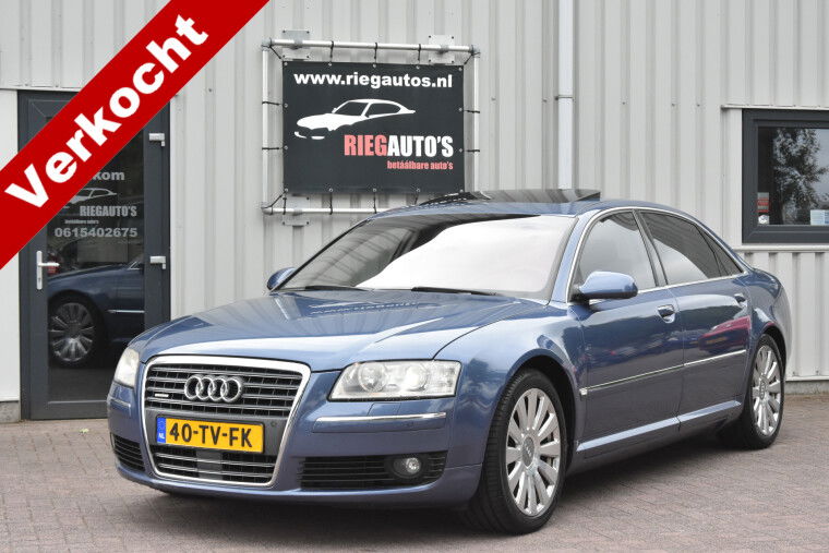 Foto van Audi A8 4.2 quattro Lang Pro Line ACC, Bose, Panoramadak en Softclose, B.J. 2007