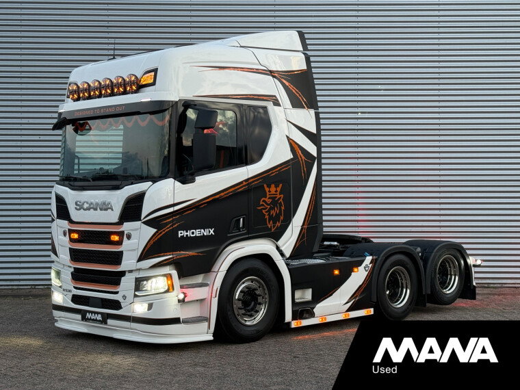 Scania R R530 V8 6x2 LL Phoenix SHOWTRUCK // BUFFL opbouw - PTO Lift as Boogie Retarder