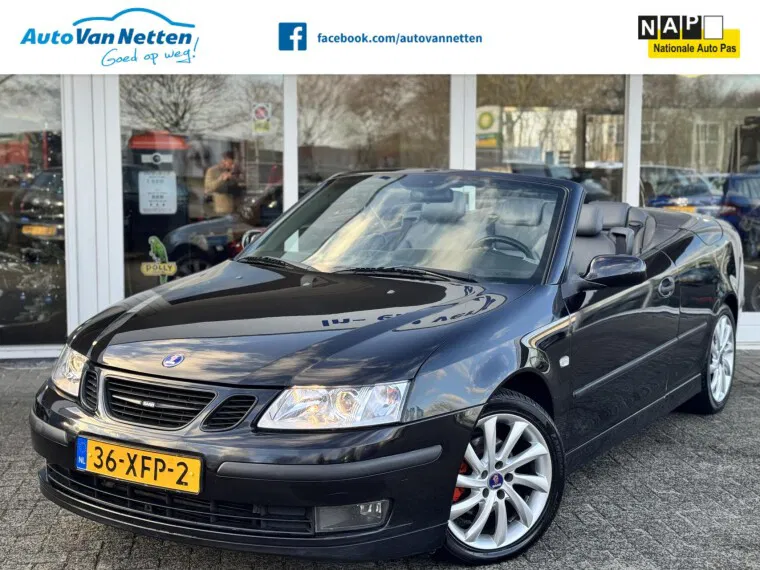 Foto van Saab 9-3 Cabrio 1.8T 150pk Vector,Leder,Xenon,Clima,Lmv,