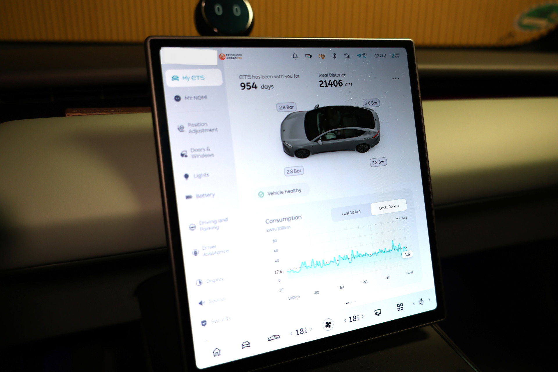 NIO 75 kWh VIRTUAL NAVI AMBIENT ELEK.STOEL 360 CAM NOMI THAAK '24 - foto 19