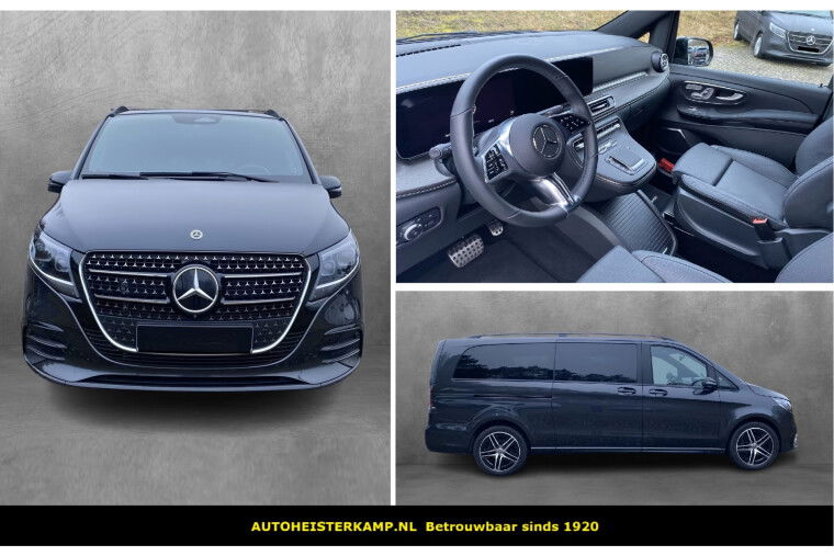 Mercedes-Benz V-Klasse 250d L3 AMG Avantgarde Grijs Kenteken Distronic Burmester Stoelkoeling Memory EL. Schuifdeuren 19 Inch