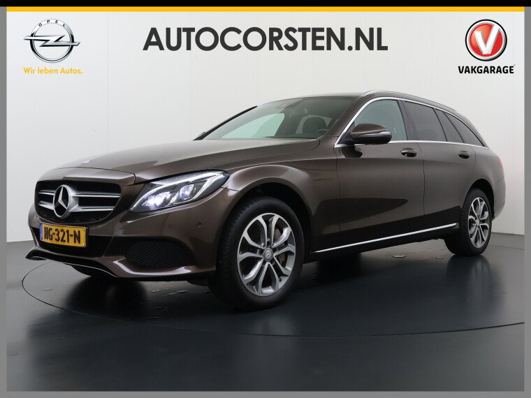 Foto van Mercedes-Benz C-Klasse Estate 350e AUT-7 280pk Leer Burmester®-Audio Luchtvering Camera Navi Ecc Elek.Stoelen+Verwarmd Edition