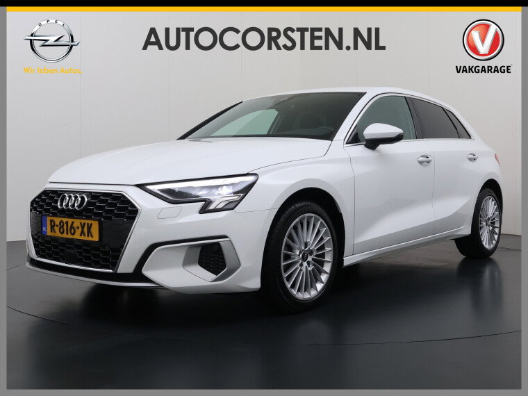 Foto van Audi A3 Sportback 30TFSI AUT-7 Adaptive-Cruise Navi Apple Carplay Android Sportstoelen LED-v+a PDC m.Hybrid Ecc Advanced Edition S-Tronic