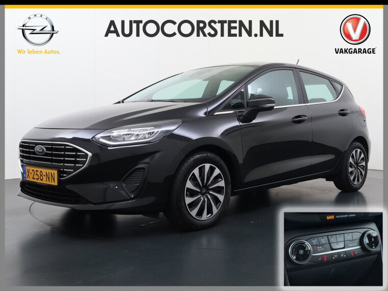 Foto van Ford Fiesta 1.0T 124PK Hybrid 5Drs Stuur+Stoel+Voorruitverwarming Navi* Ecc Apple Carplay/Android Auto Cruise Control Pdc Titanium