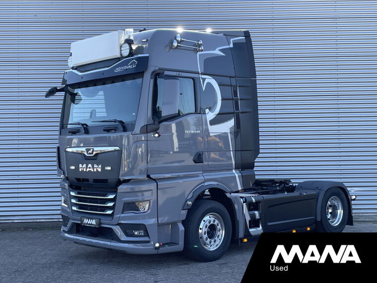 MAN TGX GX 18.540 4x2 LL Alcoas Alcantara/Leder Retarder 2xTank Stand-Airco/Kachel Koelkast Digital-Dashboard Stoel-Ventilatie/Verwarming LED