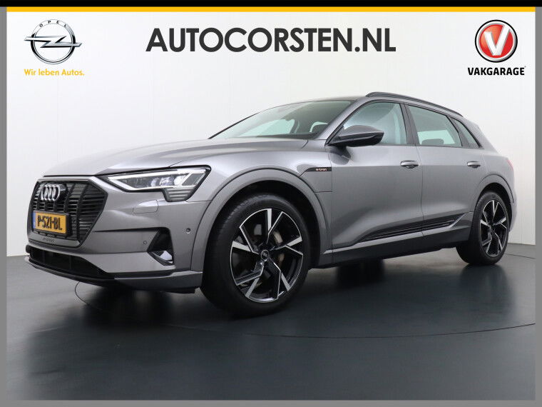 Foto van Audi e-tron 55 Quattro 408pk 95kWh Luchtvering Adaptive-Cruise Apple Carplay Android Trekhaak Elektr.Stoel+Leder+Verwarmd+Geheugen Lmv 21" C