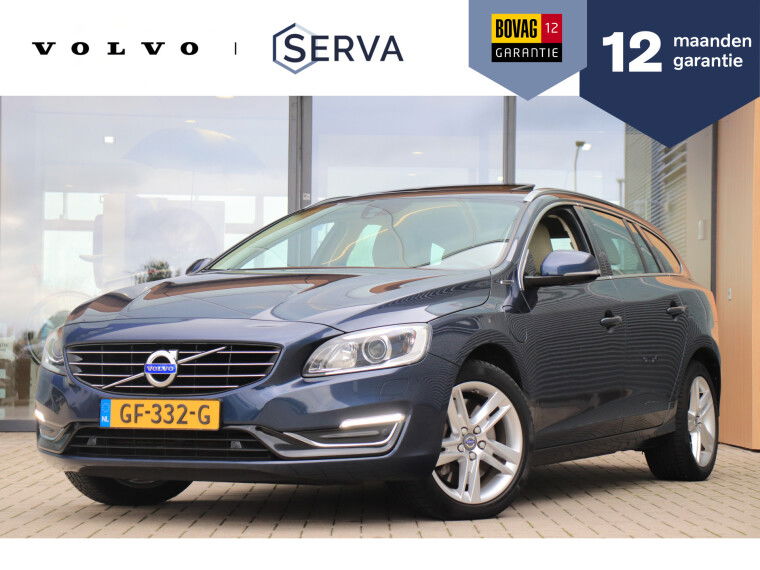 Foto van Volvo V60 D6 AWD Plug-In Hybrid Summum | Schuif-/kanteldak | Leder | Parkeercamera