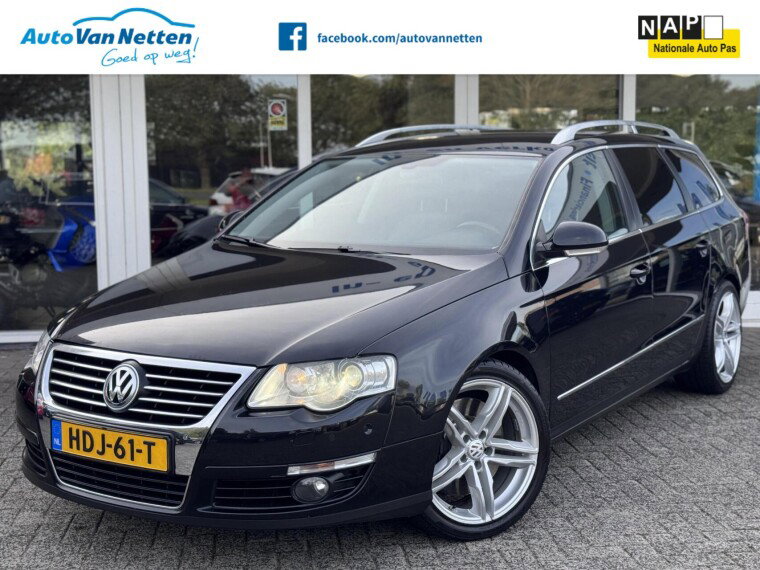Foto van Volkswagen Passat Variant 3.2 V6 250pk 4 Motion, Highline,Xenon,Leder,Clima,Cruise,