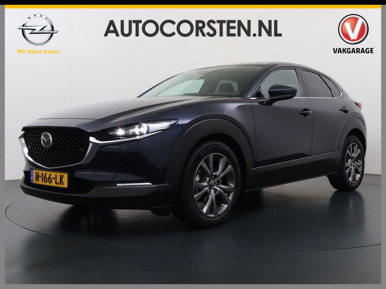Foto van Mazda CX-30 2.0I 187PK Automaat e-Hybrid Luxury Leder Bose®-Audio Adap.Cruise Apple Carplay/Android Auto Navi Ecc Camera Head-Up Display SkyActiv-X