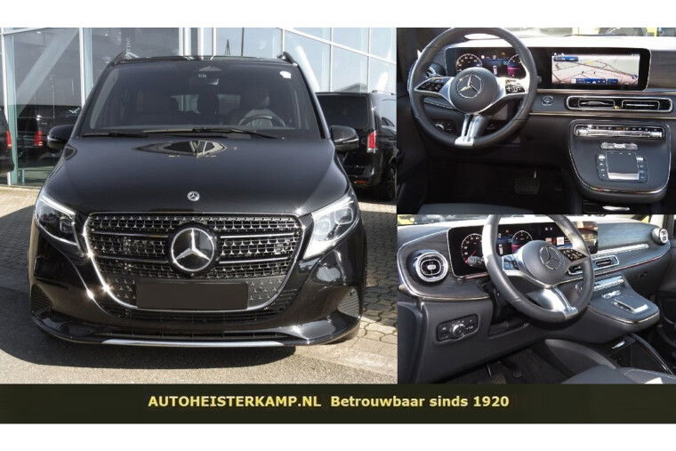 Mercedes-Benz V-Klasse 300d L3 Avantgarde Grijs Kenteken Leder Distronic Camera LED MBUX 2 EL. Schuifdeuren