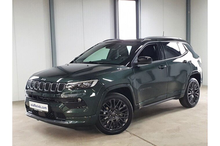 Jeep Compass 1.3T S 150 pk Auotmaat MY 2021 leder navigatie led camara