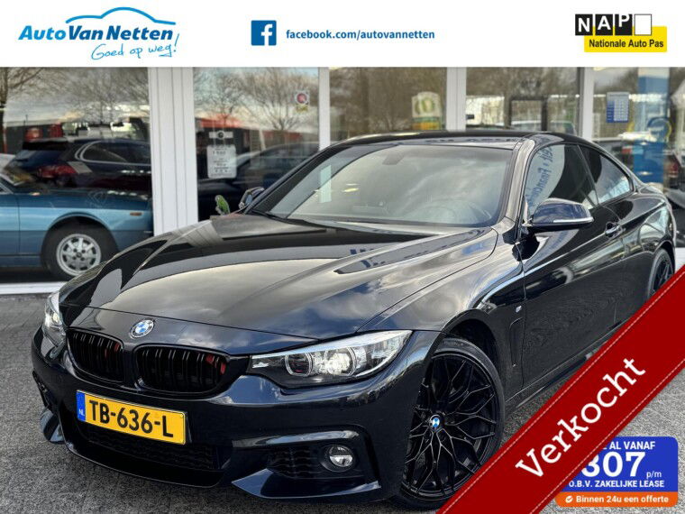 Foto van BMW 4 Serie Coupé 420i 184pk Automaat,M-pakket,High Executive,Leder,Xenon,Lmv,Pdc,Navi,