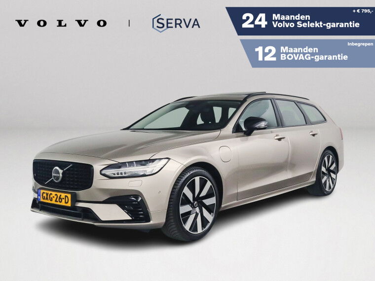 Foto van Volvo V90 T6 Plug-in hybrid AWD Ultra Dark | Panoramadak | 360° camera | Head-up Display | Harman Kardon | Stoel- en Stuurverwarming | Tre