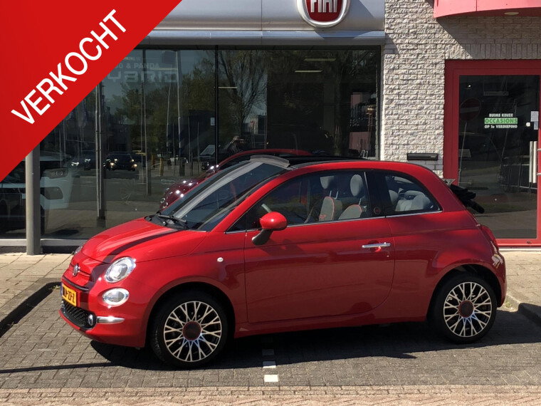 Foto van Fiat 500C 1.0 Hybrid Red