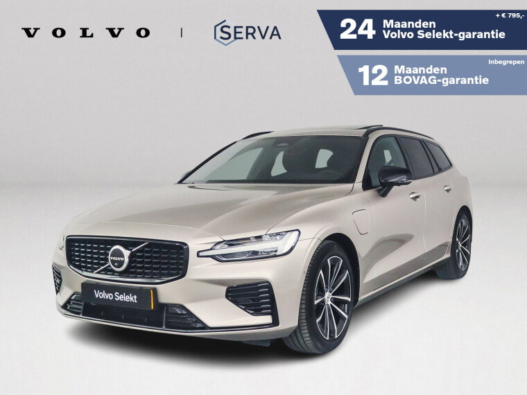 Foto van Volvo V60 T8 Plug-in hybrid AWD Plus Dark | SOH 100% | Panoramadak | 360° camera | Head-up display | Harman Kardon | Stoel- en stuurverwar