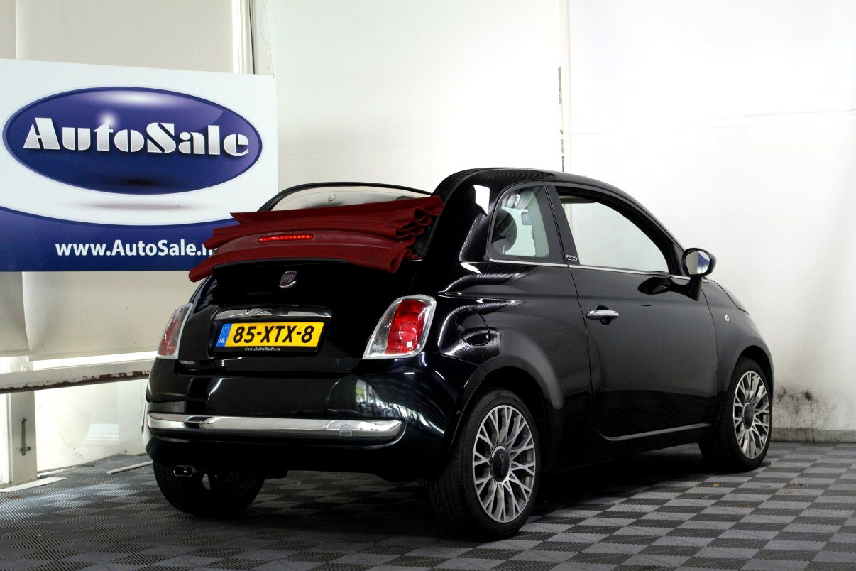 Fiat 0.9 TwinAir Lounge Cabrio NAP km stand 52000 LEDER BT PDC ECC '12 - foto 3