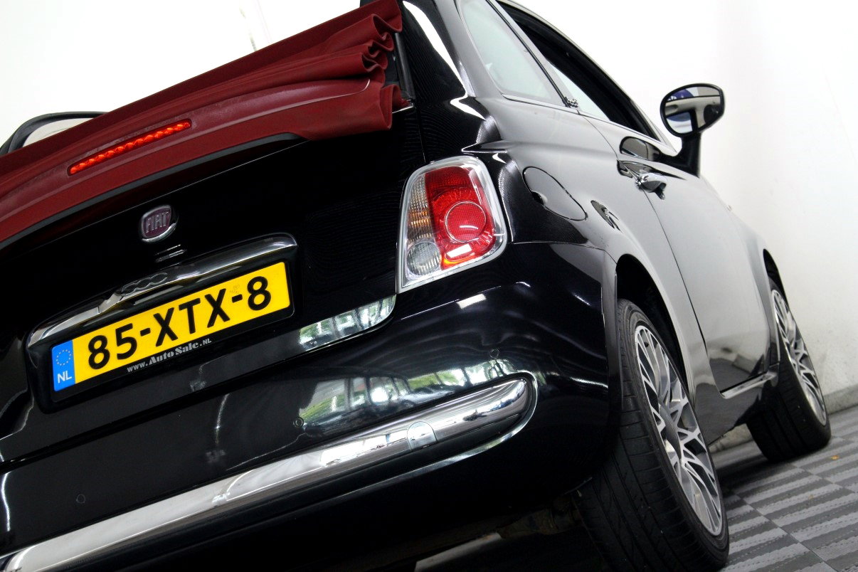 Fiat 0.9 TwinAir Lounge Cabrio NAP km stand 52000 LEDER BT PDC ECC '12 - foto 23