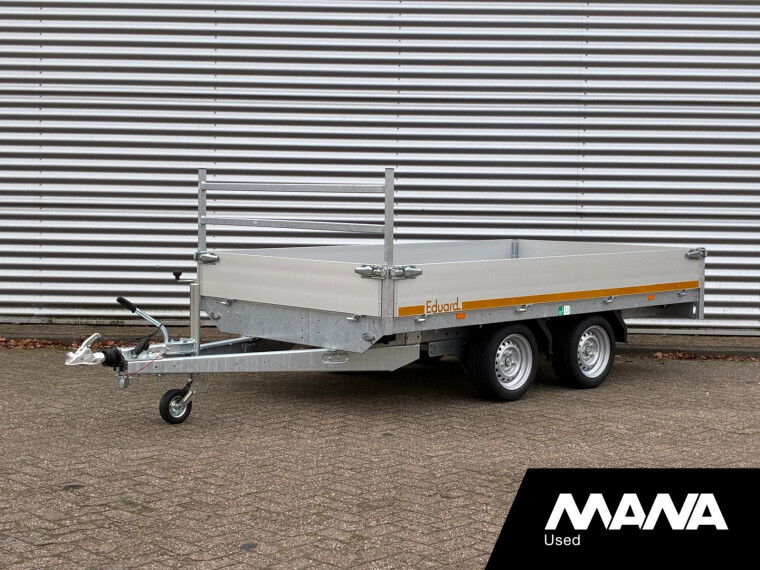 Eduard K4 3318 Plateau 2as 3000kg Geremd 330X180 - LED verlichting - Voorrek