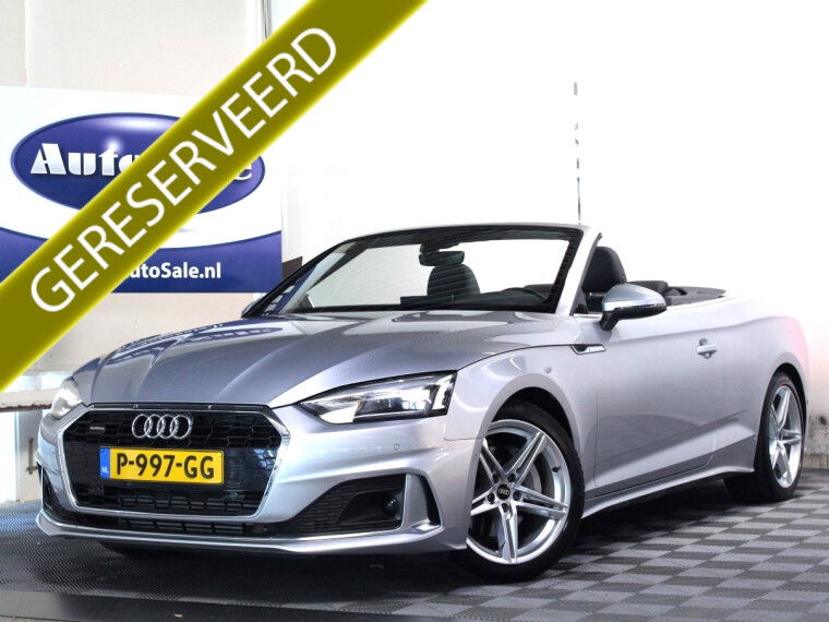 Foto van Audi A5 Cabriolet 40 TFSI Quattro S-Line CARPLAY LEDER VIRTUAL CAMERA '21