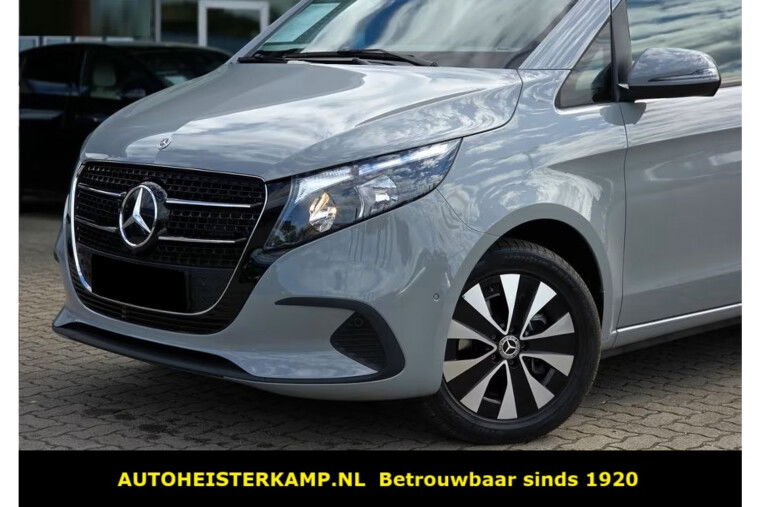 Mercedes-Benz V-Klasse 220d L1 Kort 2-Zitter Grijs Kenteken Distronic Camera MBUX 2 Schuifdeuren Stoelverwarming