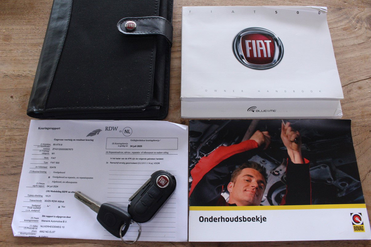 Fiat 0.9 TwinAir Lounge Cabrio NAP km stand 52000 LEDER BT PDC ECC '12 - foto 22