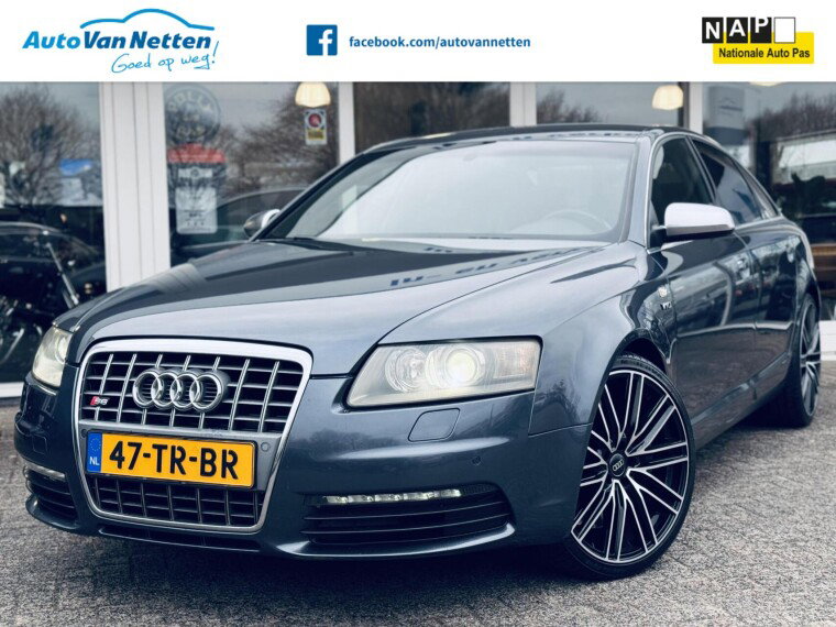 Foto van Audi S6 5.2 FSI V10 435pk Automaat QUATTRO, S6 Pro Line,Leder,Xenon,BOse,20"lmv,Pdc,Gr.Navi,
